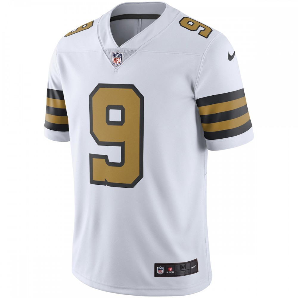 Drew Brees New Orleans Saints Nike Vapor Untouchable Color Rush Limited Player Jersey - White-GridironStore